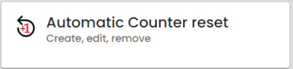 Automatic counter reset