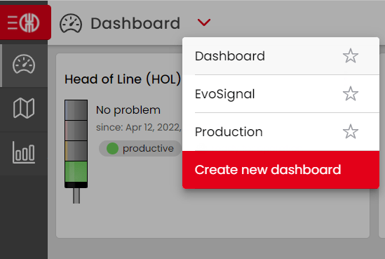 Create new Dashboard WeASSIST