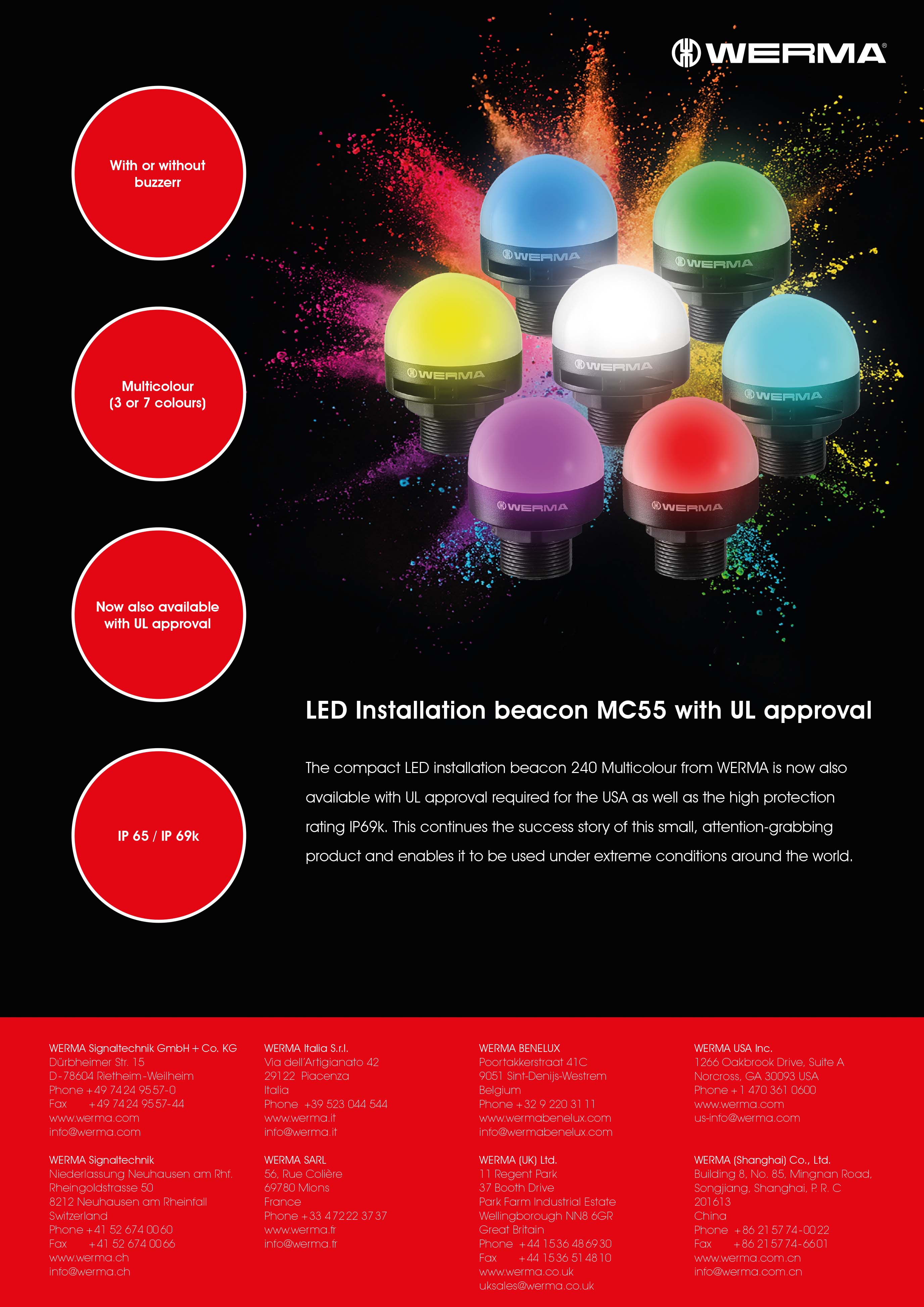 LED Installation beacon MC 55 <i>(english only)</i>