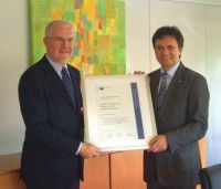 IHK-Hauptgeschäftsführer Albiez gratuliert Firma WERMA zum 60. Jubiläum