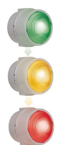 New 890 series LED multicolour traffic light from WERMA Signaltechnik