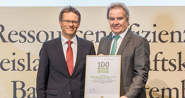 WERMA erhält die Auszeichnung „100 Betriebe für Ressourceneffizienz“
