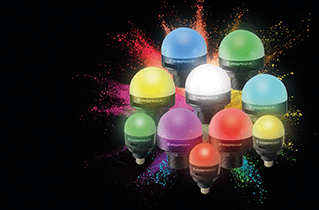 Colorful and bright: LED Installation Beacon 241 Multicolour from WERMA