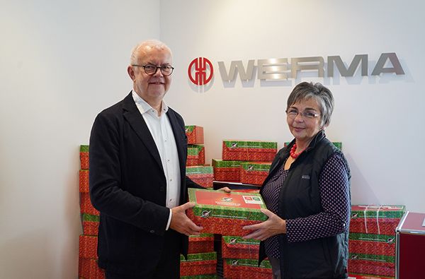 WERMA schickt 84 gepackte Schuhkartons auf die Reise