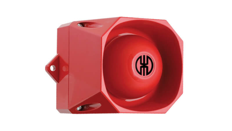 Heavy-Duty Mehrtonsirenen - Bis 105 dB einstellbar, 32 Töne, rot